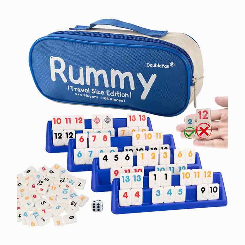 4 hráči Portable Travel Rummy Set