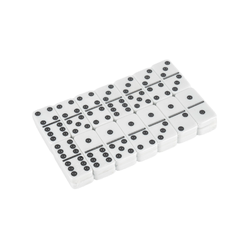 Klasické černé a bílé dot domino
