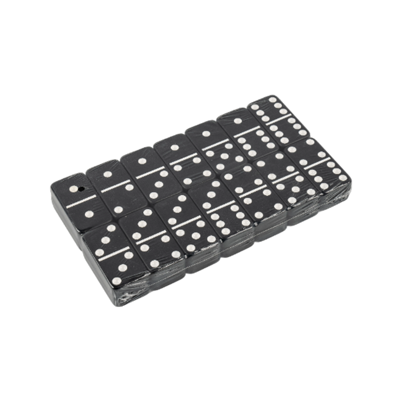 Bílá tečka černá dolní domino sada