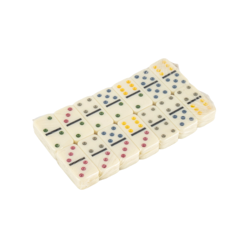 Barevná tečka vzorová domino sada
